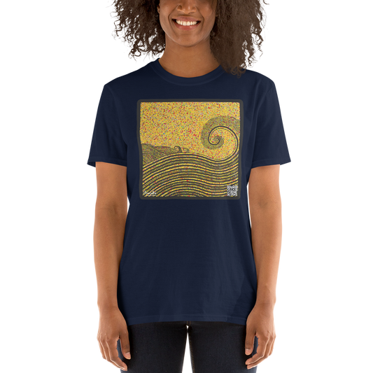 CHICO COELHO - AMARELOMAR - Camiseta unissex com mangas curtas