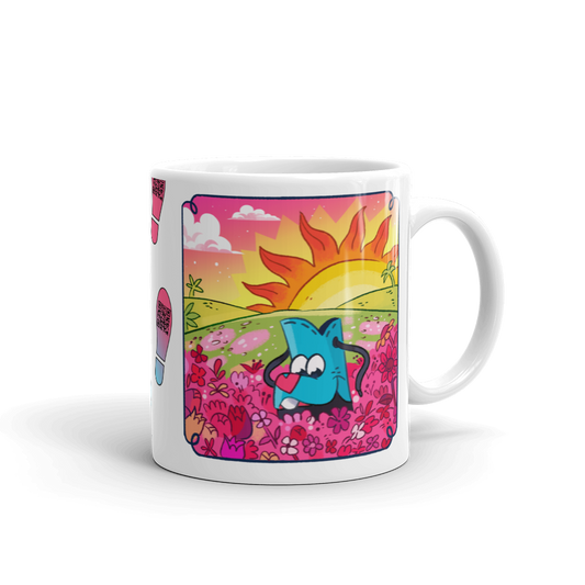 ÉDEN GUE - A BOTA ILUMINADA - Caneca branca