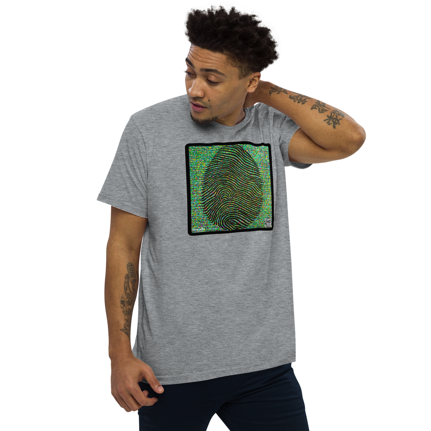 CHICO COELHO - IDENTIDADE VEGETAL - Camiseta justa com modelagem reta masculina