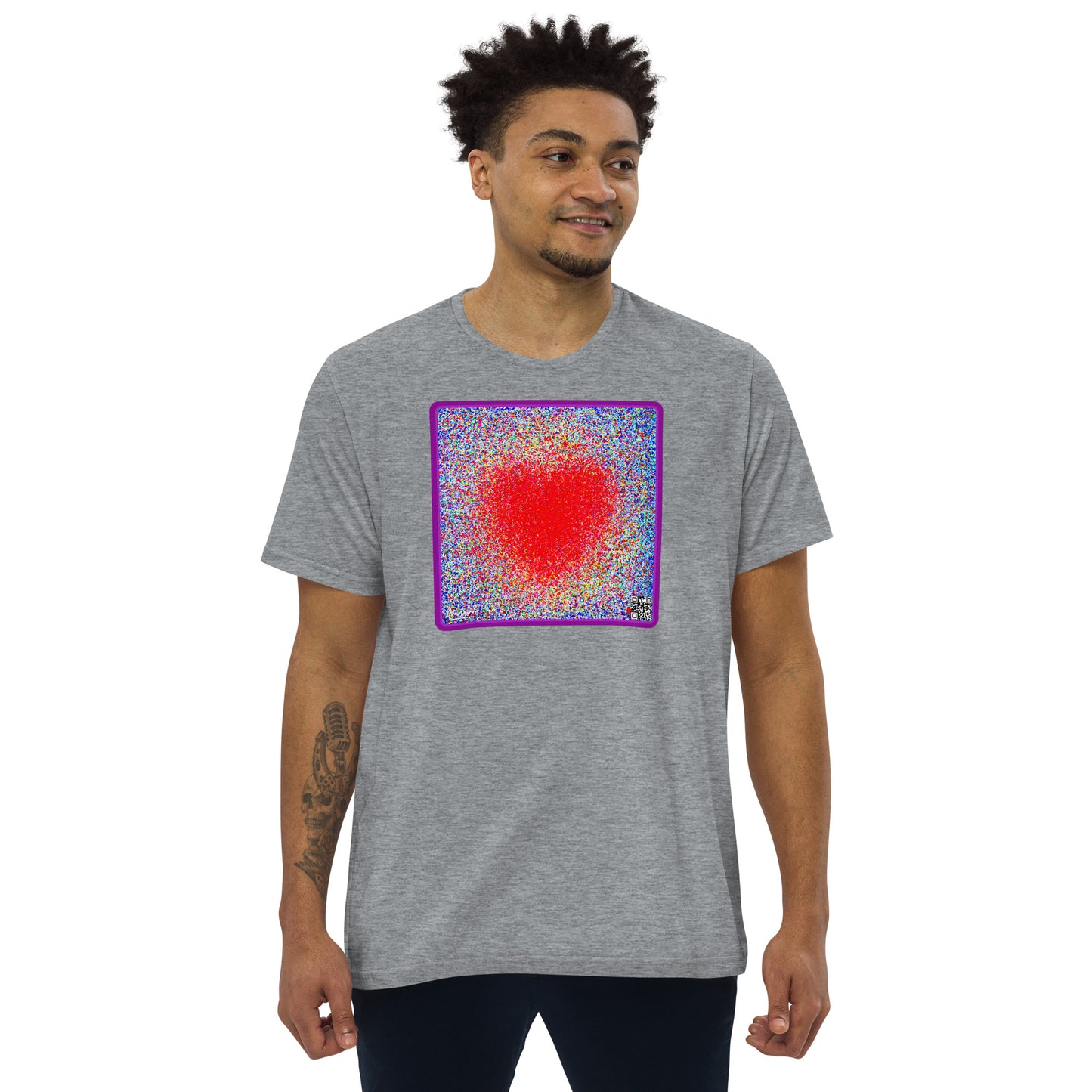 CHICO COELHO - THE HEART - Camiseta justa com modelagem reta masculina