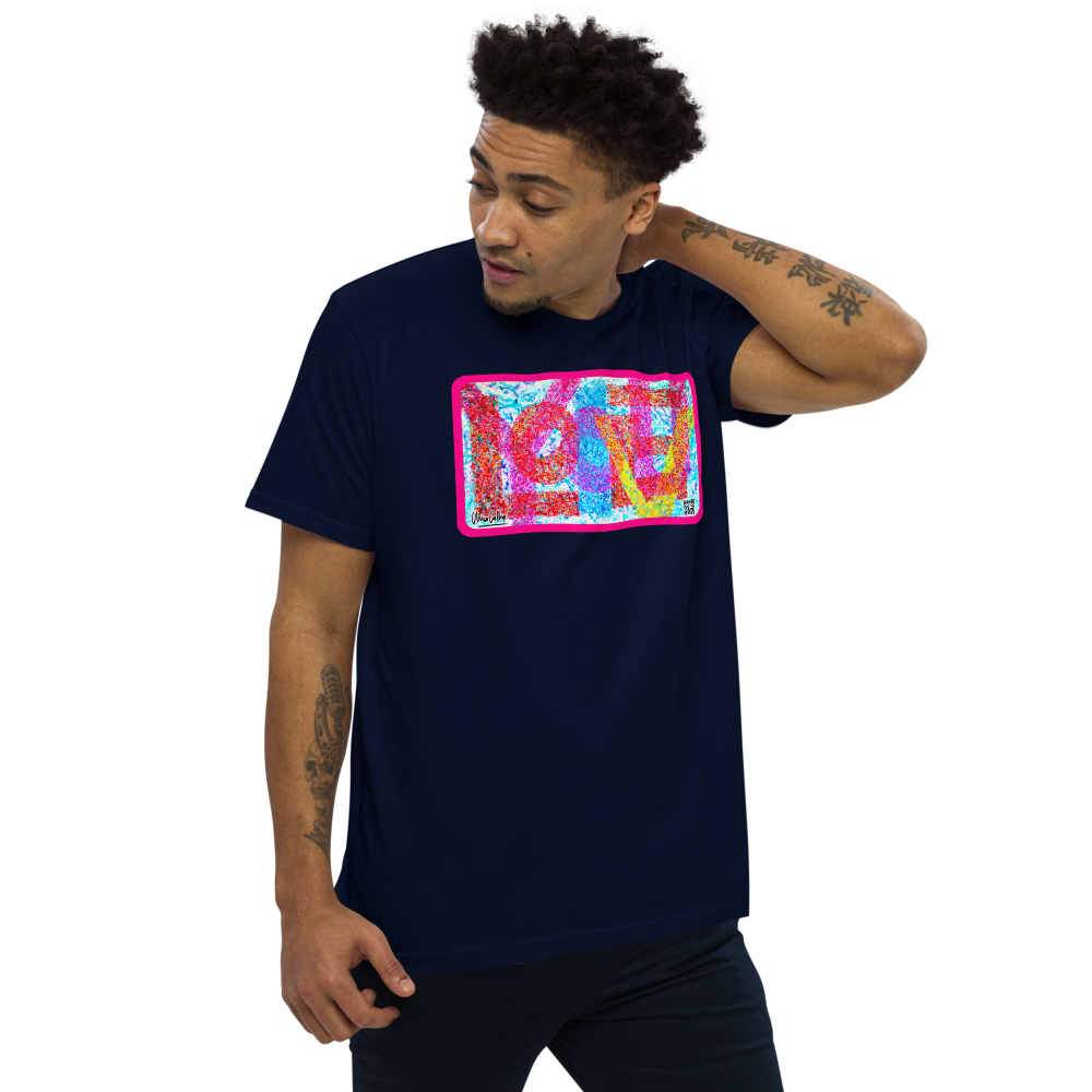 CHICO COELHO - I LOVE YOU - Camiseta justa modelagem reta