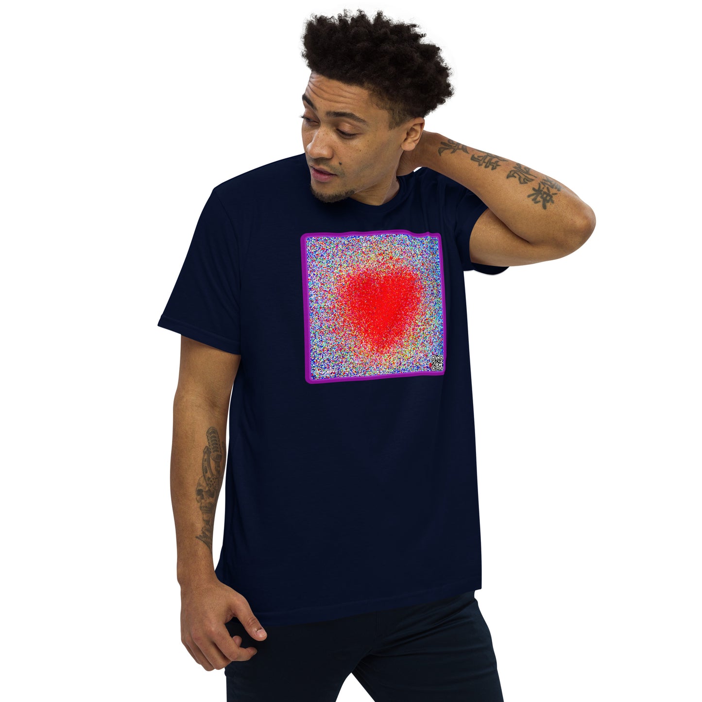 CHICO COELHO - THE HEART - Camiseta justa com modelagem reta masculina