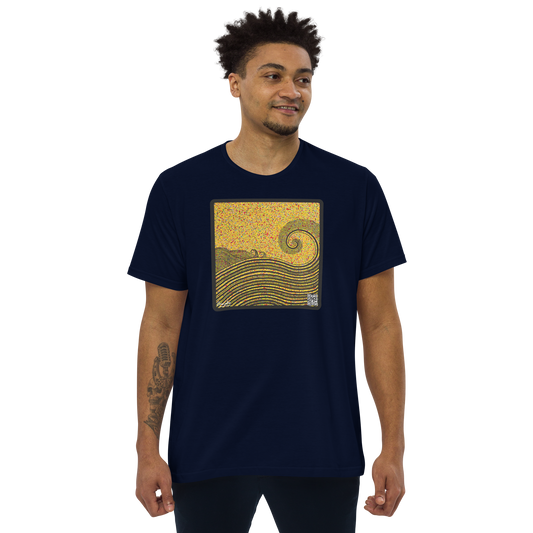 CHICO COELHO - AMARELOMAR - Camiseta justa com modelagem reta masculina