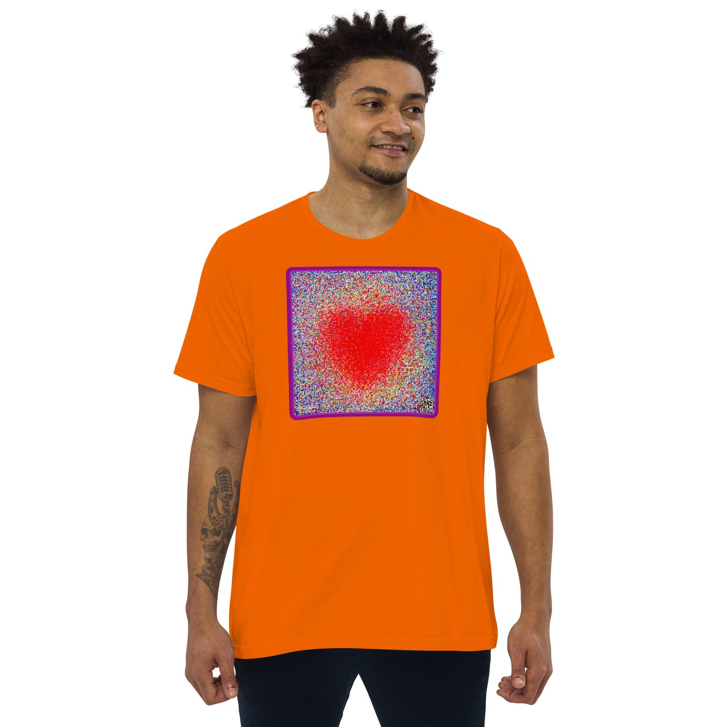 CHICO COELHO - THE HEART - Camiseta justa com modelagem reta masculina