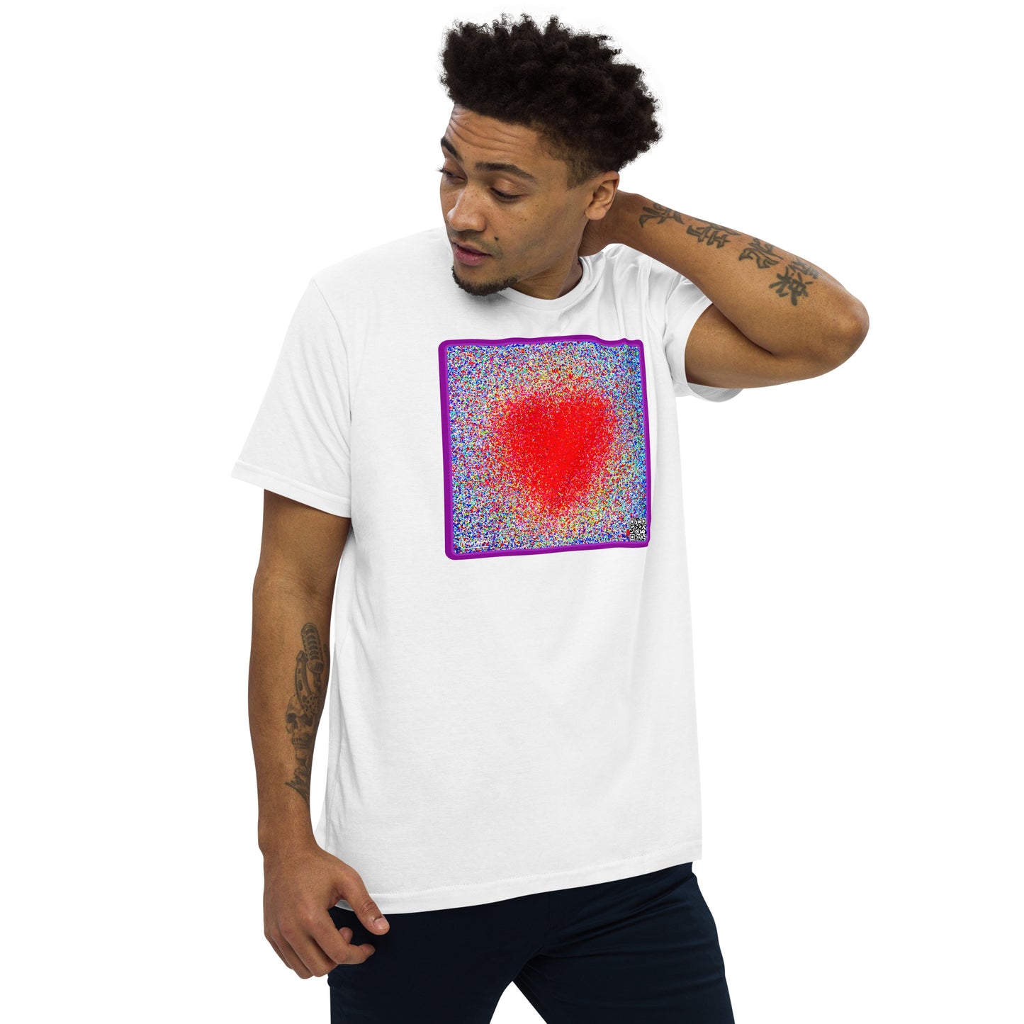 CHICO COELHO - THE HEART - Camiseta justa com modelagem reta masculina