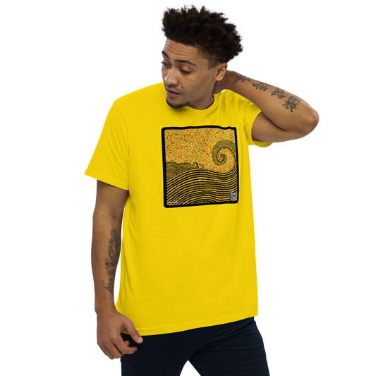 CHICO COELHO - AMARELOMAR - Camiseta justa com modelagem reta masculina
