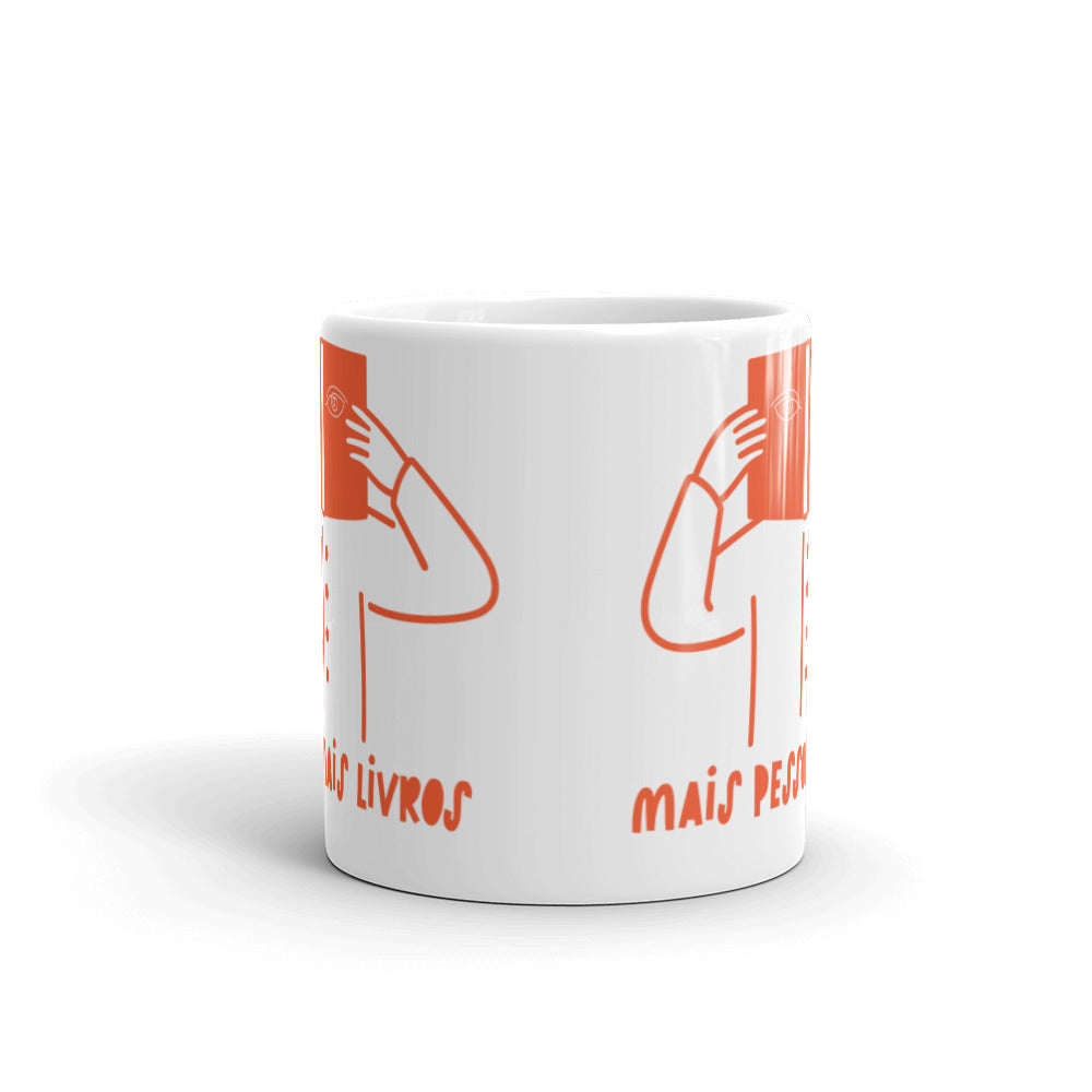 QUANTO MAIS LIVROS MAIS PESSOAS LIVRE - Milton Aguiar - Caneca