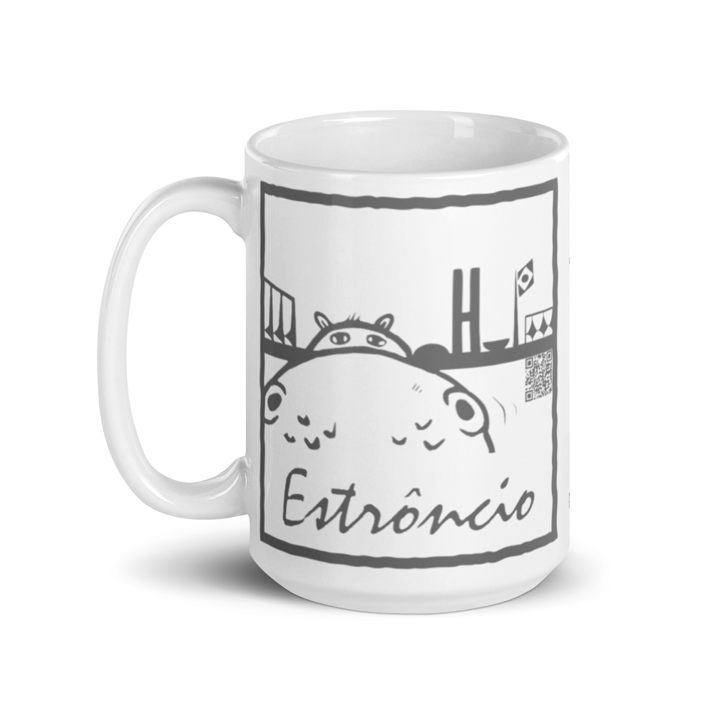 ÉDEN GUE - ESTRÔNCIO - Caneca branca